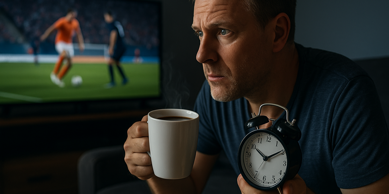 Late voetbalwedstrijden zorgen voor nieuwe kijkrituelen: koffie, powernaps en wekkertrucs
