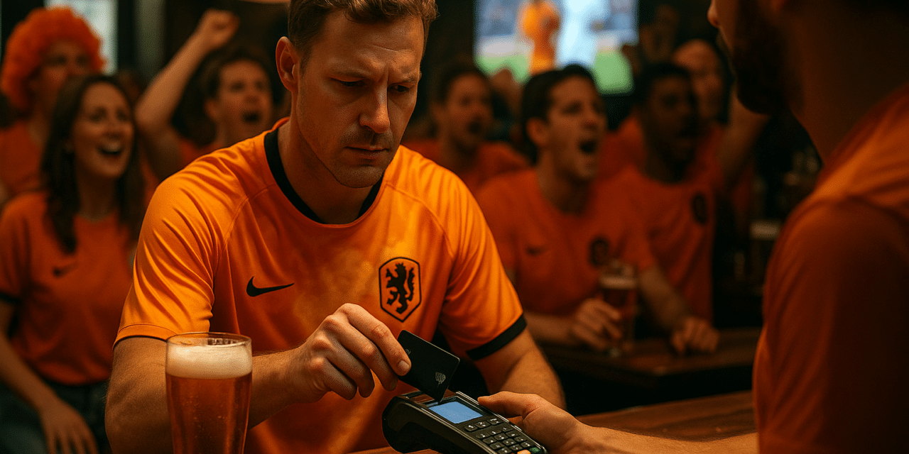 Oranje-wedstrijd zorgt voor 290% meer transacties in cafés en bars